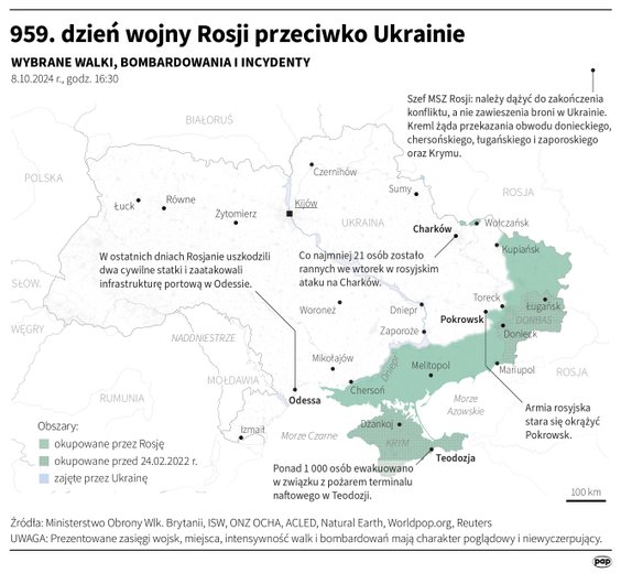 Tak wyglądała sytuacja na froncie 9 października