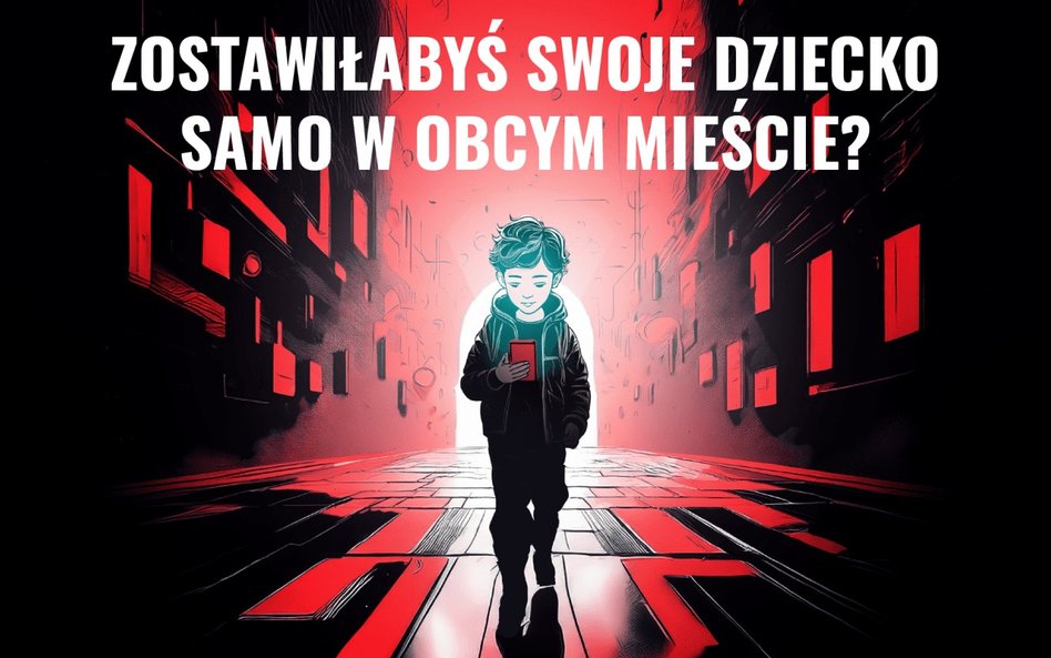 Plakat kampanii „Warszawa chroni dzieci w sieci”