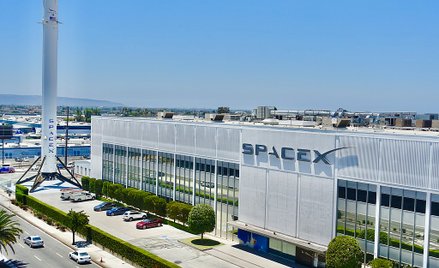 Siedziba SpaceX w Hawthorne w Kalifornii.