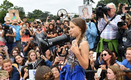 Greta Thunberg pod Białym Domem. „Gdybyś wykonał swoją pracę, bylibyśmy w szkole”