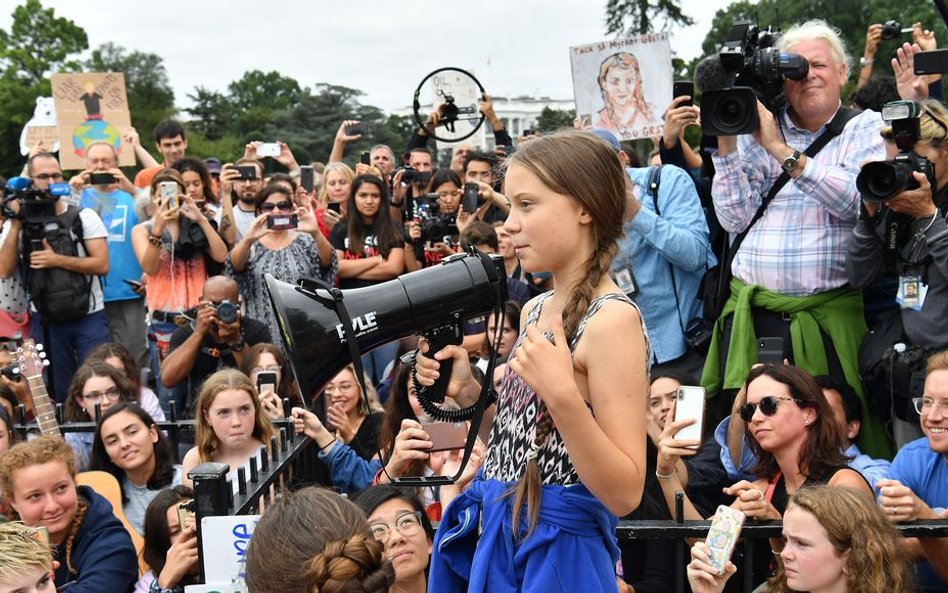 Greta Thunberg pod Białym Domem. „Gdybyś wykonał swoją pracę, bylibyśmy w szkole”