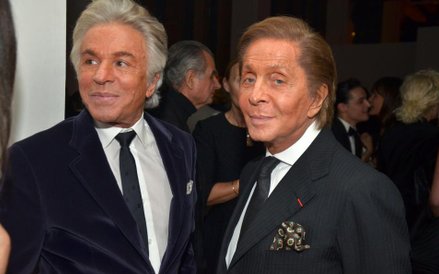Giancarlo Giacametti (z lewej) i Valentino Garavani