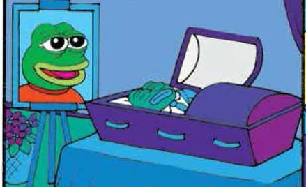 Żaba Pepe "zabita" przez swojego twórcę