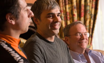 Sergey Brin i Larry Page (na zdjęciu od lewej) mogą się pochwalić wręcz skokowym wzrostem wartości i