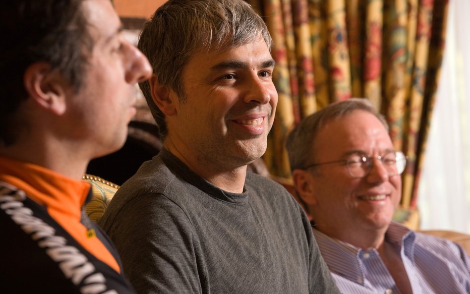 Sergey Brin i Larry Page (na zdjęciu od lewej) mogą się pochwalić wręcz skokowym wzrostem wartości i