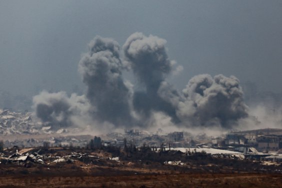 Eksplozja w Gazie, fotografia z niedzieli 27 lipca