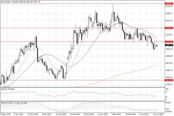 Notowania złota – dane dzienne