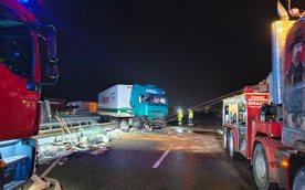 Pierwsze zgłoszenie o wypadku na S7 wpłynęło do służb o godzinie 1:20