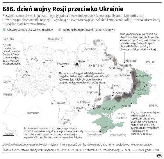 The situation on the Ukrainian front on the 686th day of the war