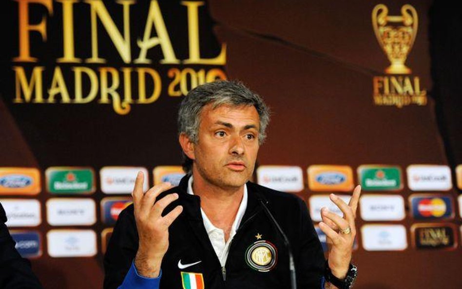 Trener Interu Mediolan Jose Mourinho
