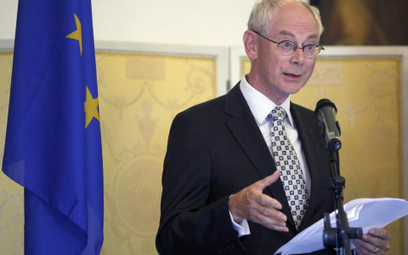 Herman Van Rompuy, przewodniczący Rady Europejskiej, ocenia decyzje w sprawie unii bankowej jako suk