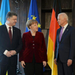 Petro Poroszenko, Angela Merkel i Joe Biden przed sobotnimi trójstronnymi rozmowami na Konferencji B