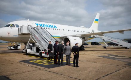 Samolot prezydenta Ukrainy Wołodymyra Zełenskiego