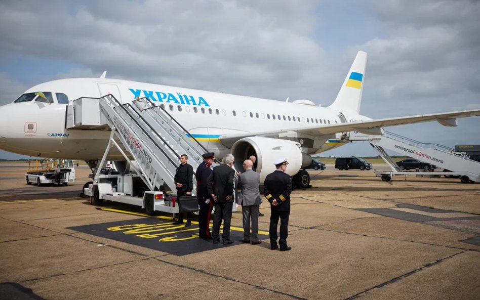 Samolot prezydenta Ukrainy Wołodymyra Zełenskiego