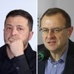 Prezydent Ukrainy Wołodymyr Zełenski oraz prof. Antoni Dudek, politolog i historyk