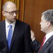 Premier Ukrainy Arsenij Jaceniuk i prezydent Petro Poroszenko