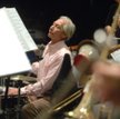 Charlie Watts w czasie sesji nagraniowej z Danish Radio Big Band.