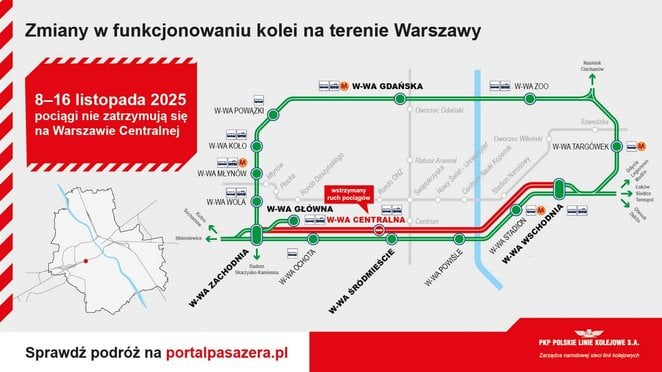 W związku z pracami, kolejarze będą przekierować niemal 400 pociągów przejeżdżających codziennie prz