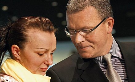 Ewelina Staszulonek i Jochen Wagner w siedzibie PKOl