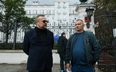 Ojciec zamordowanej Mai z Mławy Jarosław Kowalski (P) i jego pełnomocnik, mecenas Wojciech Kasprzyk 