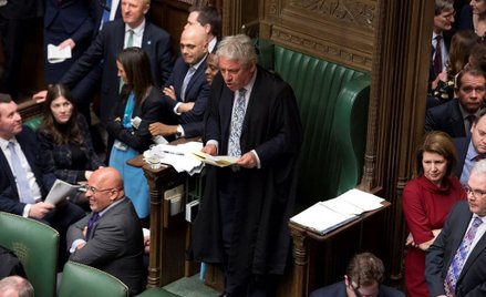 Spiker Izby Gmin John Bercow niespodziewanie oświadczył, że nie można poddawać pod głosowanie tej sa