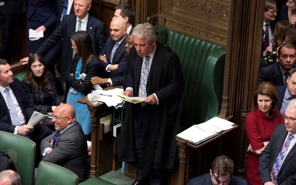 Spiker Izby Gmin John Bercow niespodziewanie oświadczył, że nie można poddawać pod głosowanie tej sa