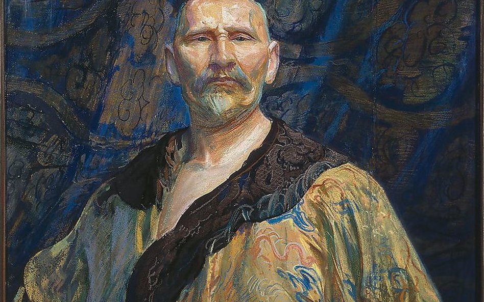 Leon Wyczółkowski (1852–1936) Autoportret w chińskiej szacie męskiej półoficjalnej ‘longpao’, 1911 P