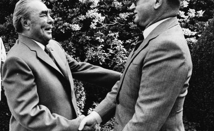 Leonid Breżniew i Wojciech Jaruzelski na Krymie, sierpień 1982 r.