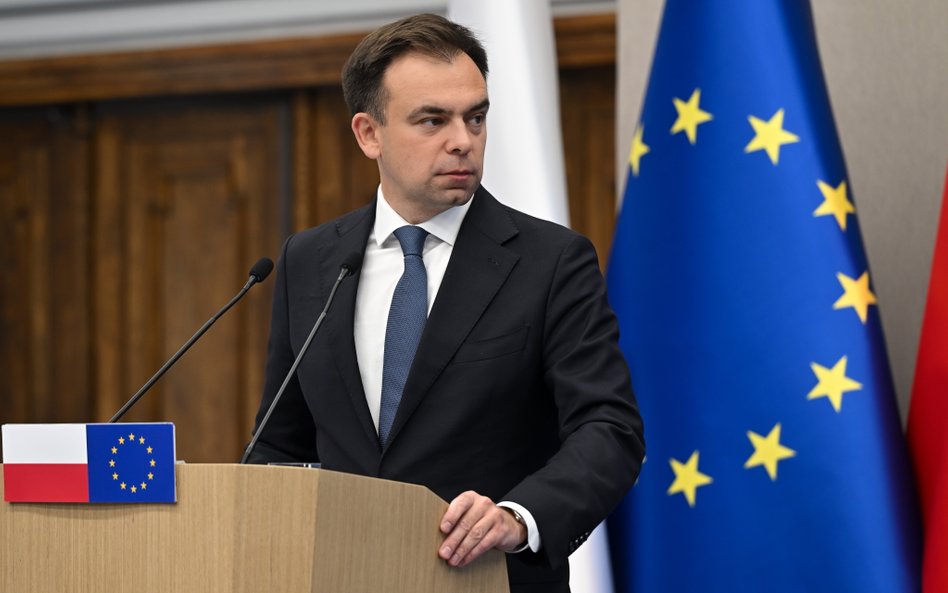 Minister finansów i gospodarki Andrzej Domański