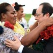 Prezydent Francois Hollande witany dziś na wyspie Futuna