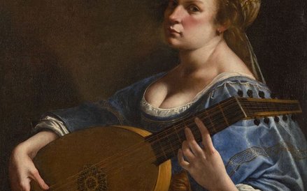 Artemisia Gentileschi, Autoportret jako lutnistki, około 1615–18