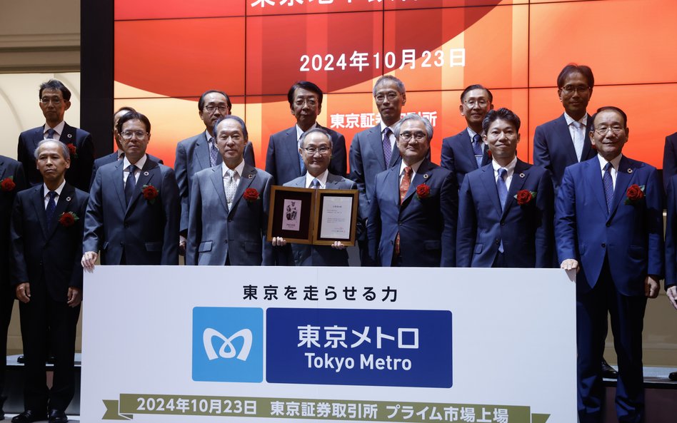 Udany debiut Tokyo Metro. Największe IPO w Japonii od 6 lat