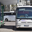 Autobusy firmy Mobilis na dworcu autobusowym w Mińsku Mazowieckim