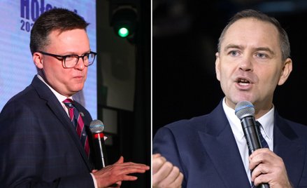 Szymon Hołownia i Karol Nawrocki