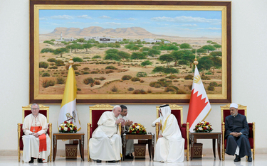 6 listopada pożegnalne spotkanie w Bahrajnie. Franciszek rozmawia z królem Hamadem ibn Isą al-Chalif