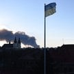 Dymy nad Lwowem po rosyjskim ataku 19 listopada 2025 roku.