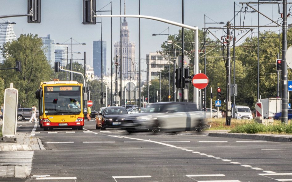 Przejazd Sobieskiego w kierunku WIlanowa jest już bezproblemowy