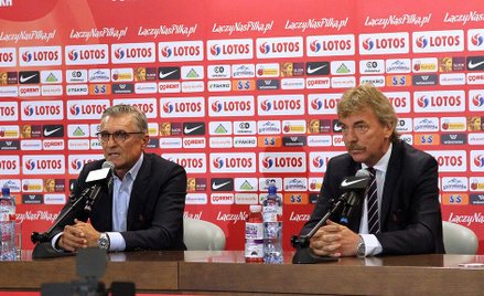 Były trener reprezentacji Polski Adam Nawałka i prezes PZPN Zbigniew Boniek