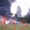 Wrak zniszczonego Embraera