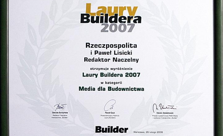 Laury „Buildera” dla „Rzeczpospolitej”