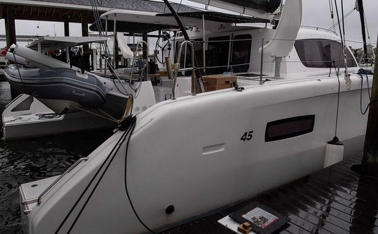 Katamaran La Vagabonde, którym płynąć będzie Greta Thunberg