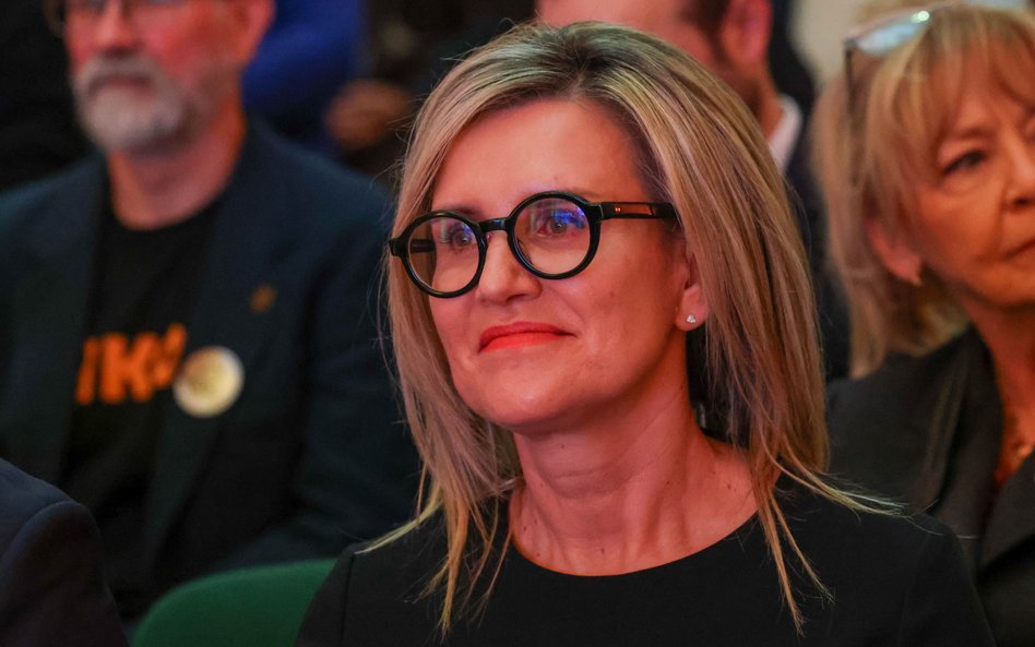 Radczyni generalna w biurze ministra sprawiedliwości prok. Ewa Wrzosek podczas gali jubileuszowej 10