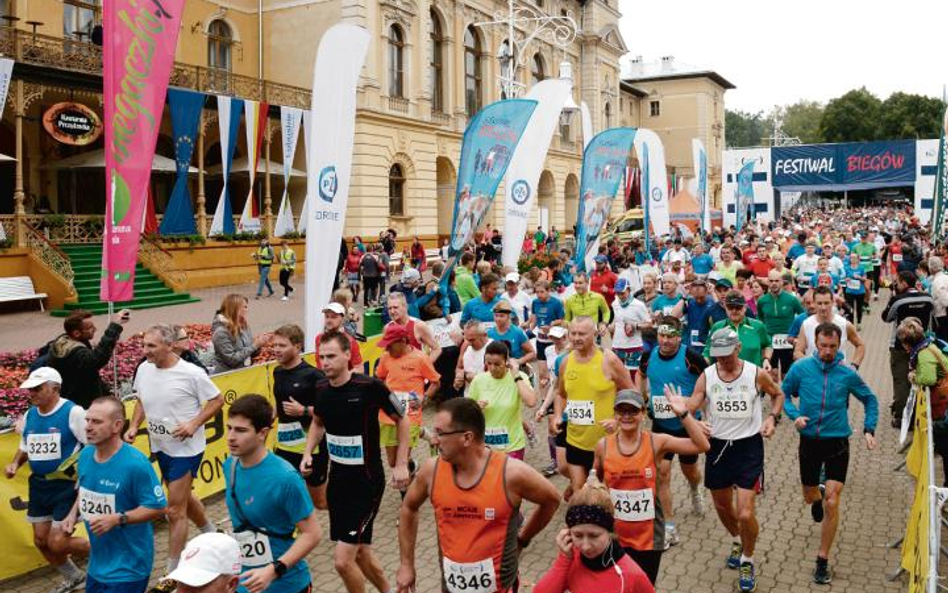 Start na deptaku w Krynicy
