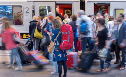 Dużo większa liczba podróżujących pociągami to m.in. efekt darmowych przejazdów dla pasażerów Ukrain