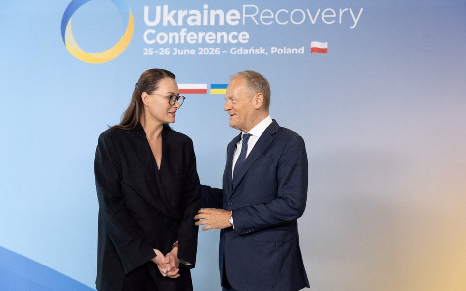 Julia Swyrydenko i Donald Tusk