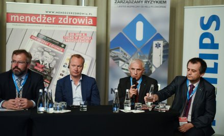 od lewej Mark van Houdenhoven, Erik Pentinga, prof. Mirosław Wysocki, Guido Danen