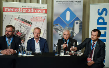 od lewej Mark van Houdenhoven, Erik Pentinga, prof. Mirosław Wysocki, Guido Danen
