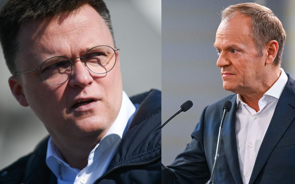 Szymon Hołownia i Donald Tusk