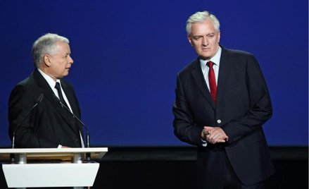 Jarosław Kaczyński z Jarosławem Gowinem