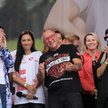 Jerzy Owsiak, prezes WOŚP podczas wystąpienia w ramach "Marszu Miliona Serc"